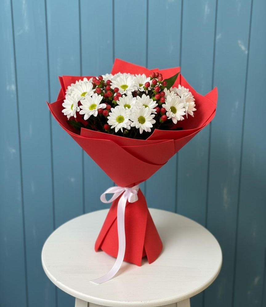 Букет цветов из: Хризантемы в Горячеисточненской