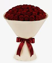 Букет 101 Бордовая роза Блэк Бакарра в Горячеисточненской