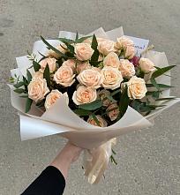 Букет Кремовые розы Латте в Горячеисточненской