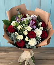 Букет цветов из:  Розы и Альстромерии в Горячеисточненской