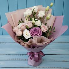 Букет цветов из:  Розы и Лизиантусы #REPLACE_PRED# Горячеисточненской
