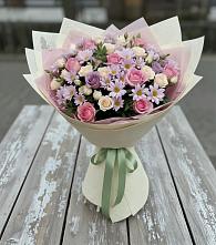 Букет цветов из:  Розы и Хризантемы в Горячеисточненской