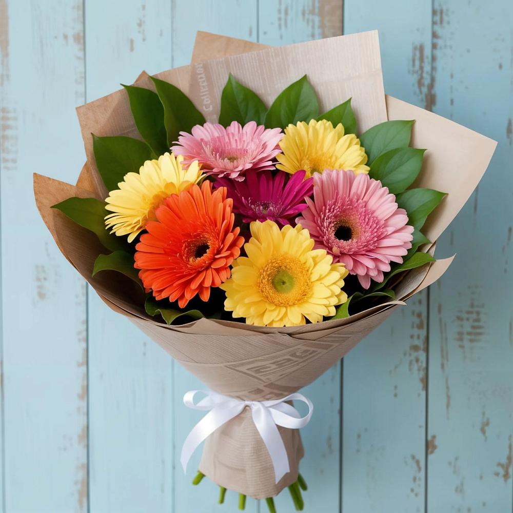 Букет цветов из: Герберы в Горячеисточненской