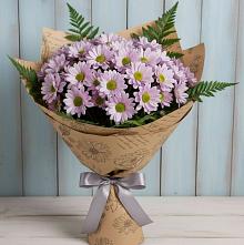 Букет цветов из:  Хризантемы #REPLACE_PRED# Горячеисточненской