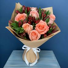 Букет цветов из:  Розы и Альстромерии в Горячеисточненской