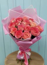 Букет 15 Розовых роз Равель в Горячеисточненской