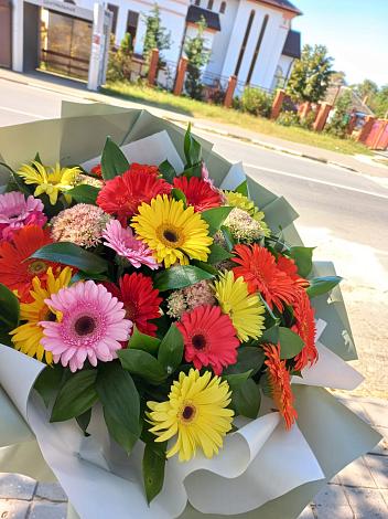 Букет цветов из: Герберы в Горячеисточненской