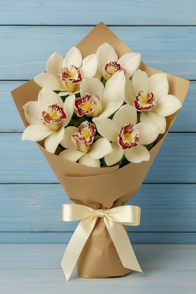 Букет цветов из: Орхидеи и Розы в Горячеисточненской